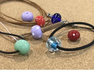 とんぼ玉制作した作品です