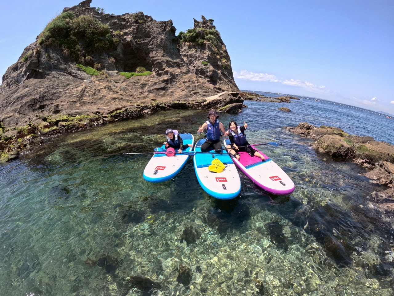【千葉・南房総・鋸南町】初心者大歓迎!好アクセス!透明度高い海でSUP体験クルー...