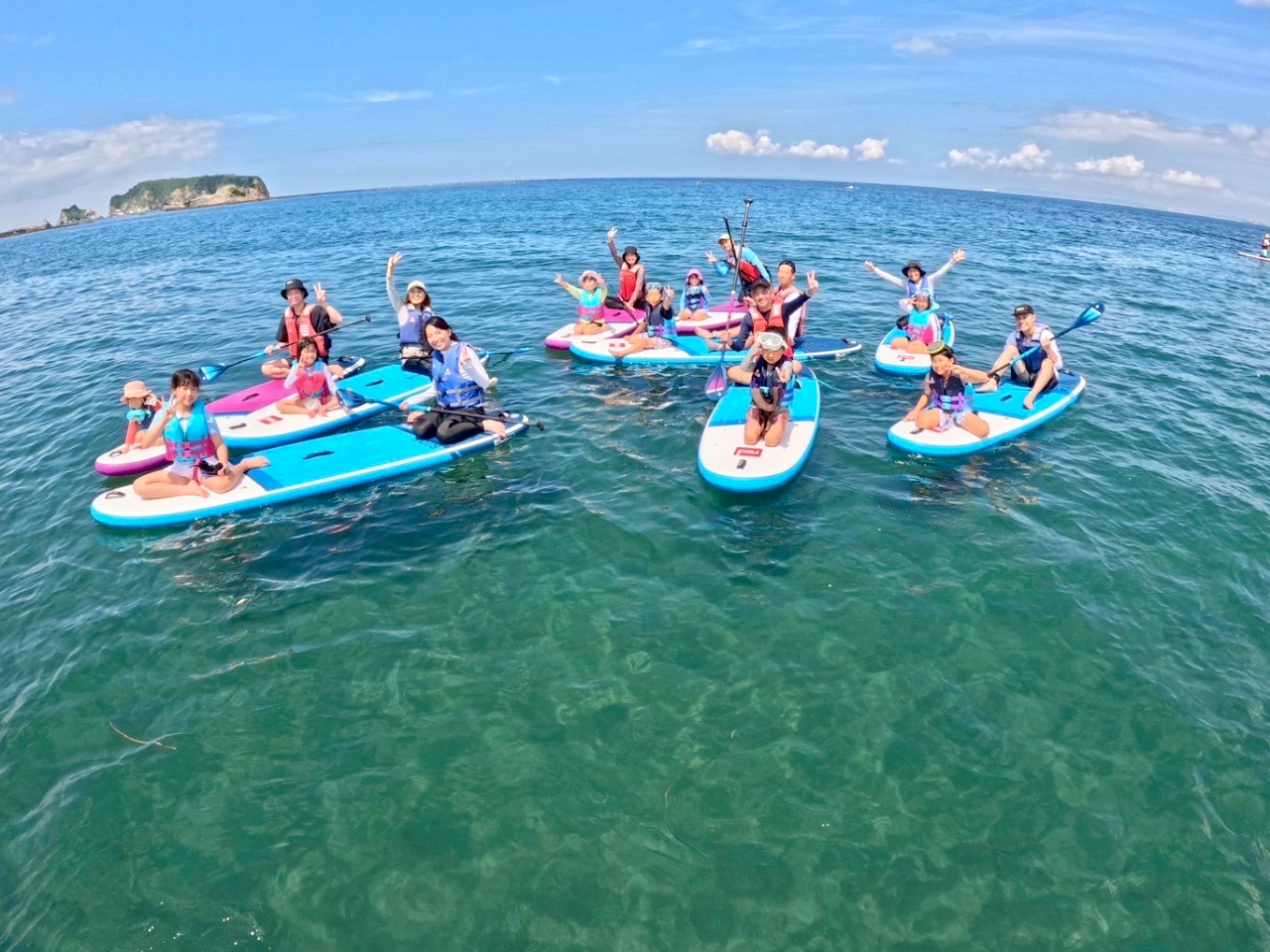 【千葉・南房総・鋸南町】初心者大歓迎!好アクセス!透明度高い海で親子相乗りSUP...