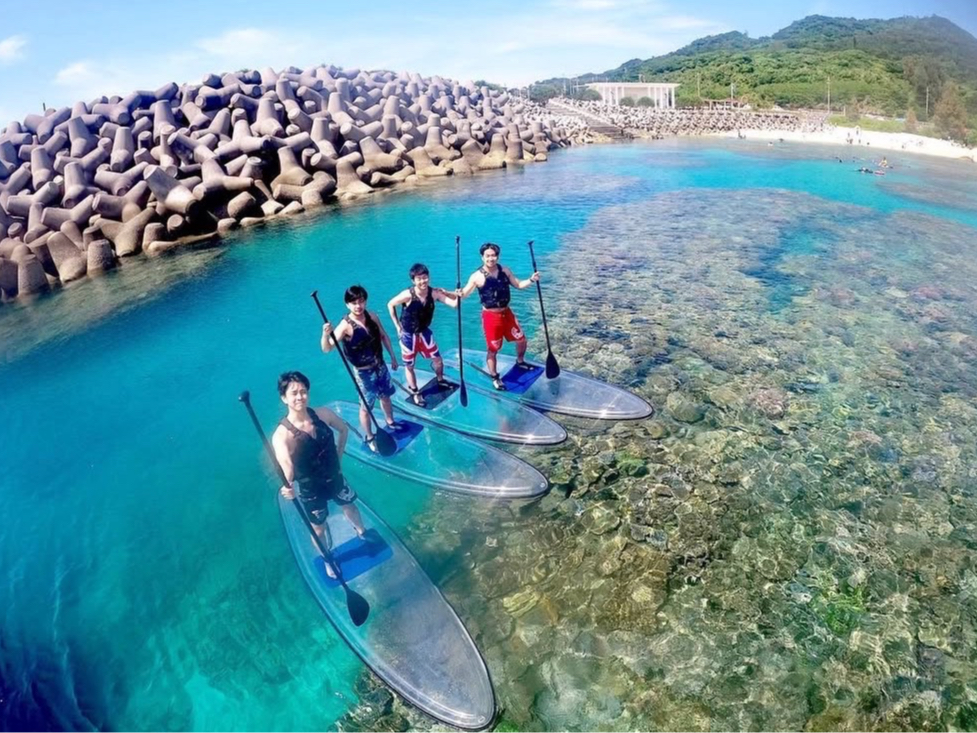 沖縄県・本部町】透明な海に広がる色とりどりの魚たちと触れ合うクリア