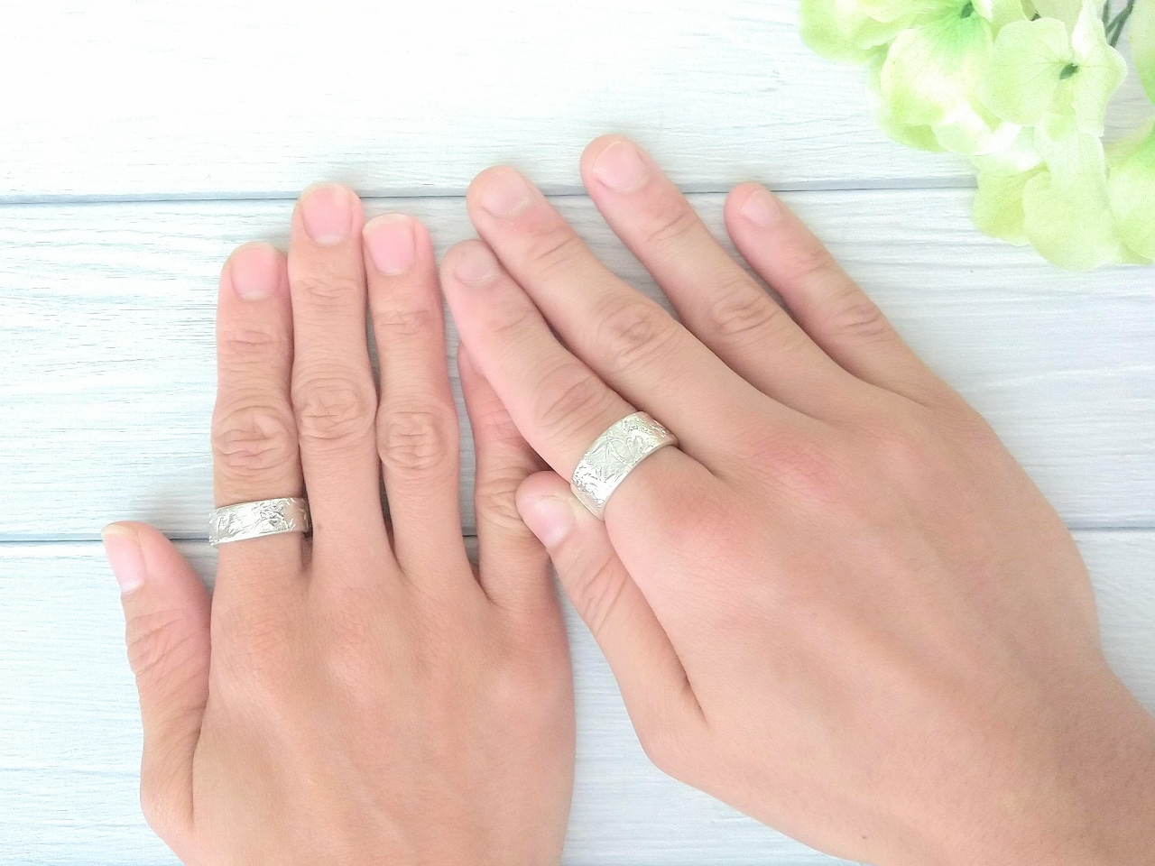 ちょっと幅広いリングも作れます