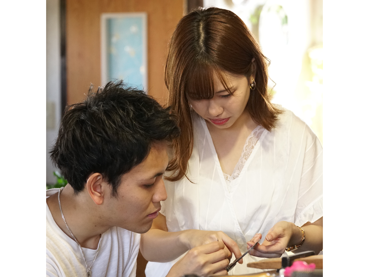 �����T�C�Y�̃����O�̒������m�F���Ă��܂��B