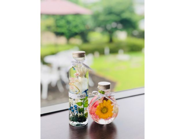 完成した作品を並べて見てもご自身のハーバリウムが一番だ!と皆様仰って頂けて有難いお言葉を毎回いただいております