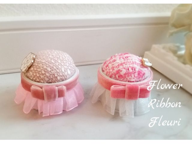 お裁縫が楽しくなりそうな可愛いピンクッションとマカロンメジャーセット お花とリボンの教室fleuri じゃらん遊び体験 お裁縫が楽しくなりそうな可愛いピンクッションとマカロンメジャーセット お花とリボンの教室fleuri じゃらん遊び体験
