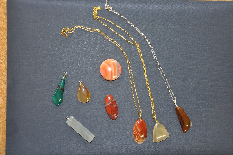 【4月~11月】【月山めのうアクセサリー作り体験】 お好きなめのうから選べる♪世...