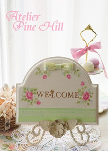 トールペイント 薔薇のウェルカムボードづくり