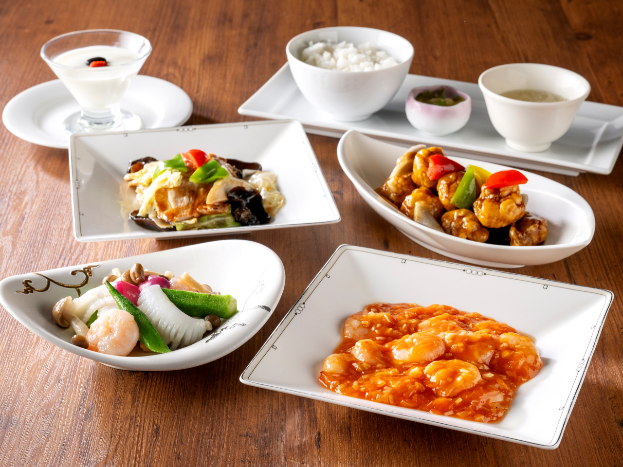 【花梨ランチ】お好きなメイン料理が選べるお得なセット!※写真はイメージです。