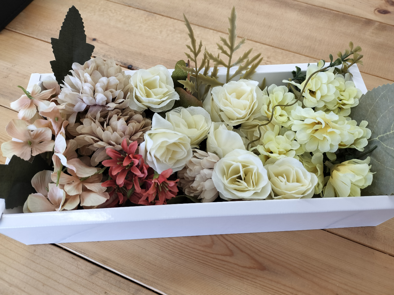 好きなお花を選んで飾り付け