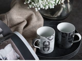 マグカップ(1客)/4500円(材料費・焼成費・teatime込)※300種類以上ある転写紙の中からお好みの絵柄を選んで制作していただきます