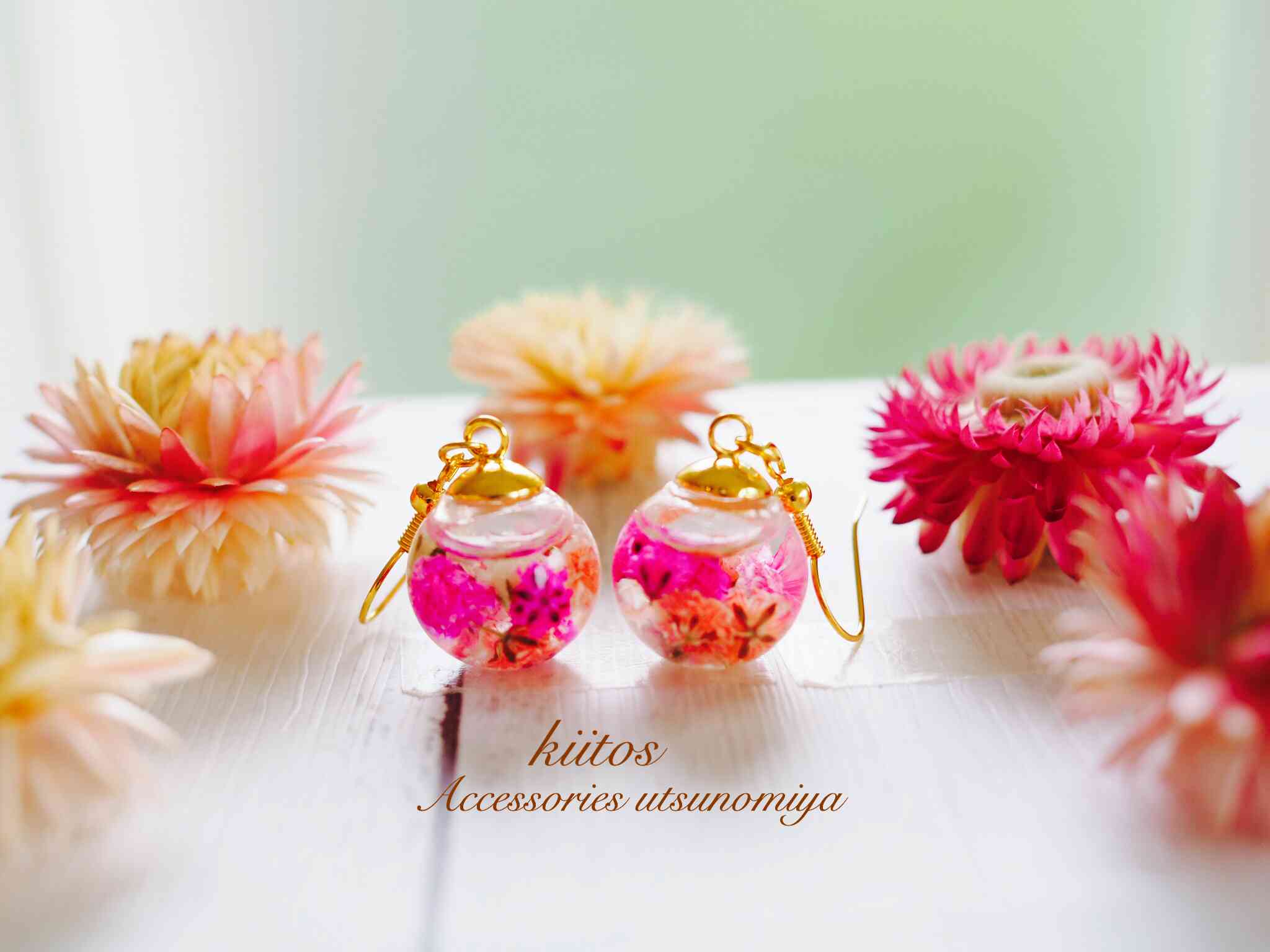 ★ハーバリウムピアス作り★ 2セット 1セットボールペンに変更可能です