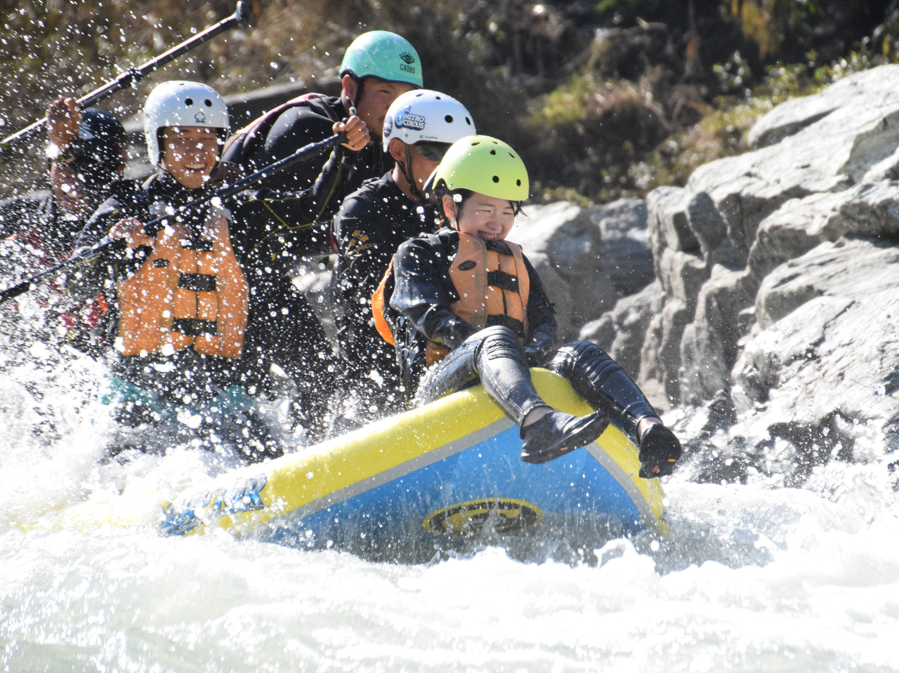楽しみ方は自由!先頭に乗るのが一番人気!!