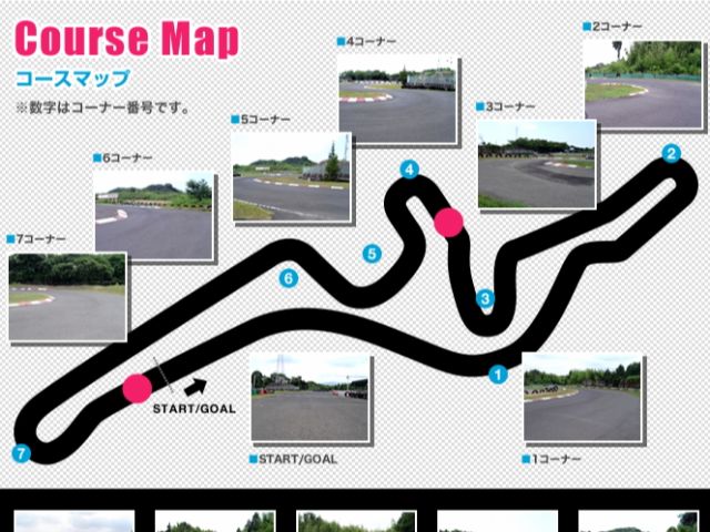コースは1周680m!ストレート区間はアクセル全開!!