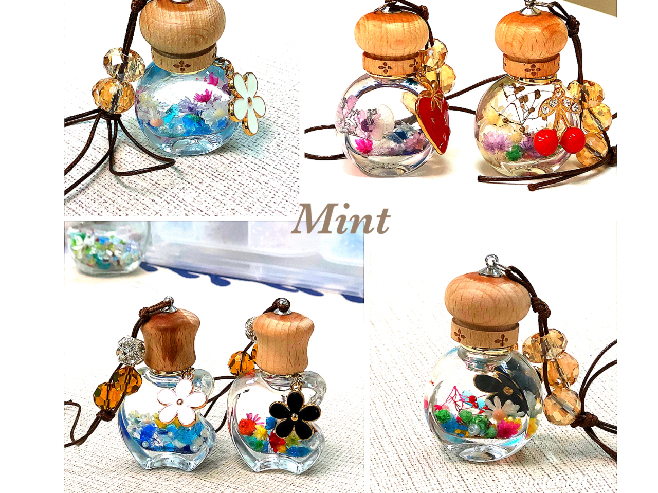 小瓶や香りは好きなものを選んでいただけます