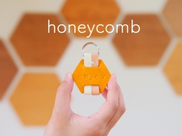 【石川・七尾】ハニカムキーホルダー|革|クラフト体験| 初心者OK ★★★