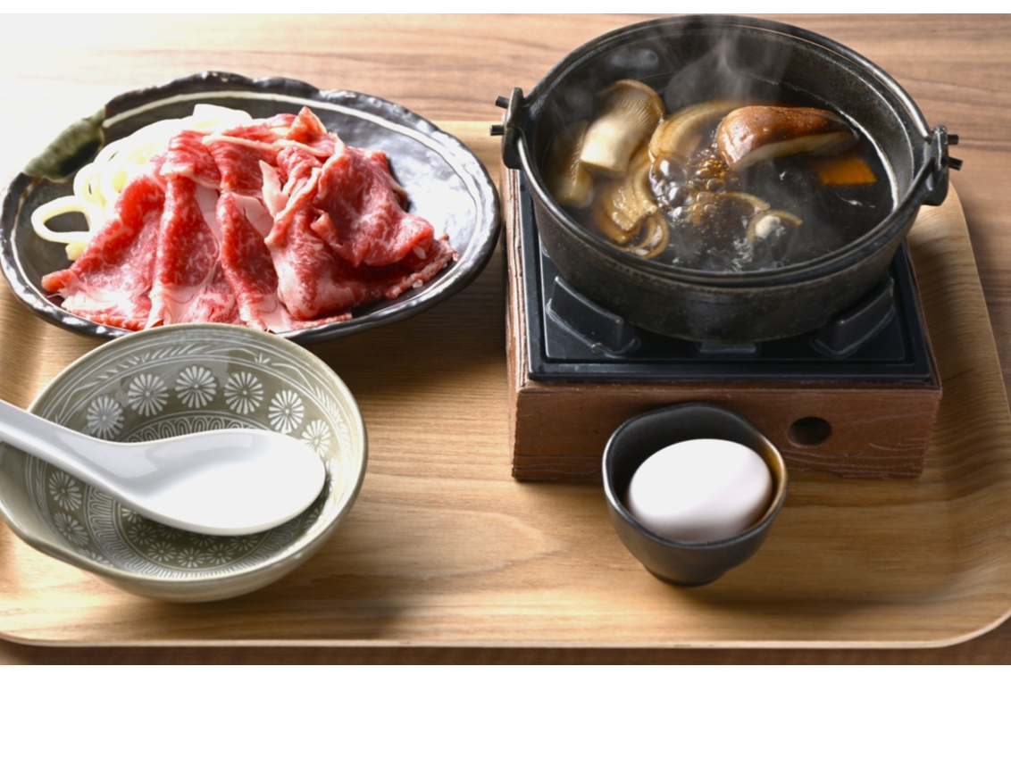 日帰り温泉入浴+しほろ牛すき焼き膳