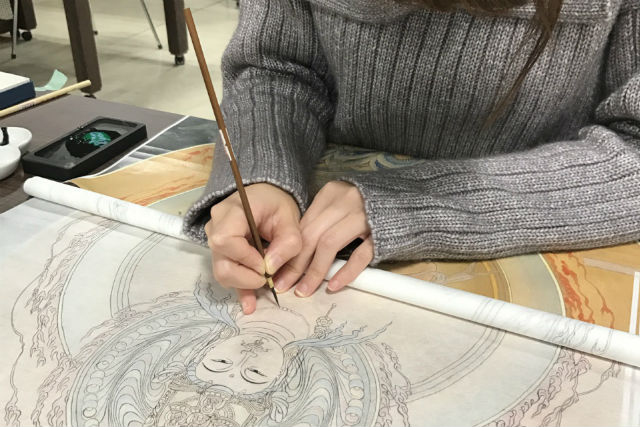 名古屋 絵画教室 日本画入門編 仏画写し体験 アート倶楽部 カルチェ ラタン じゃらん遊び体験 名古屋 絵画教室 日本画入門編 仏画写し体験 アート倶楽部 カルチェ ラタン じゃらん遊び体験