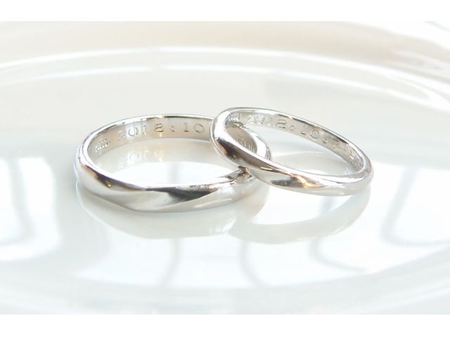 ふたりで手作りシルバーペアリング