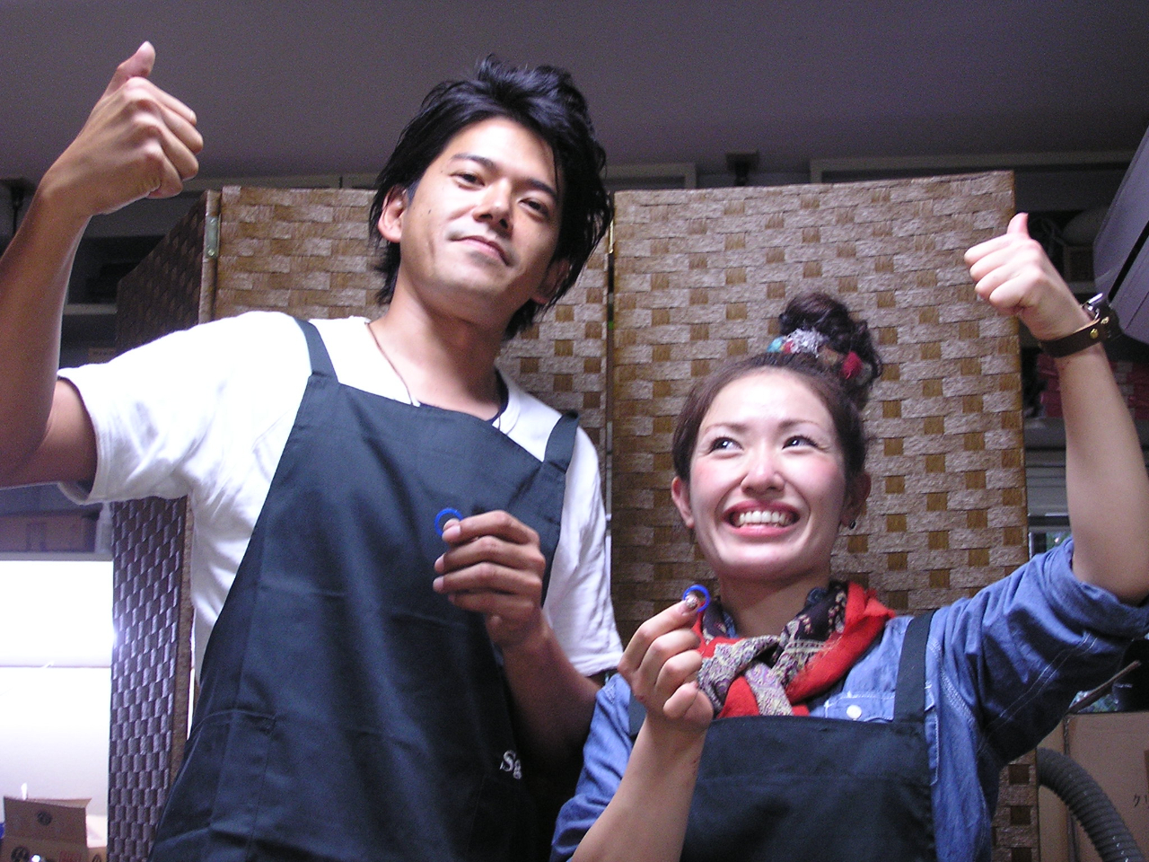 おふたりの手作り指輪風景