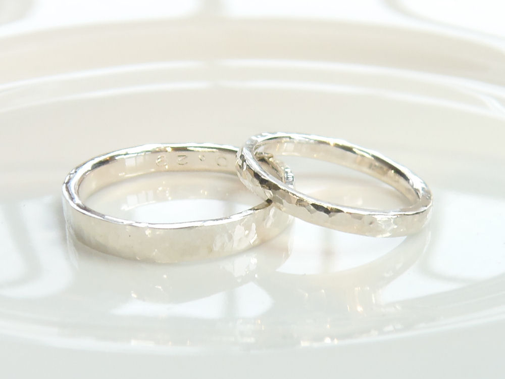 手作りプラチナ結婚指輪