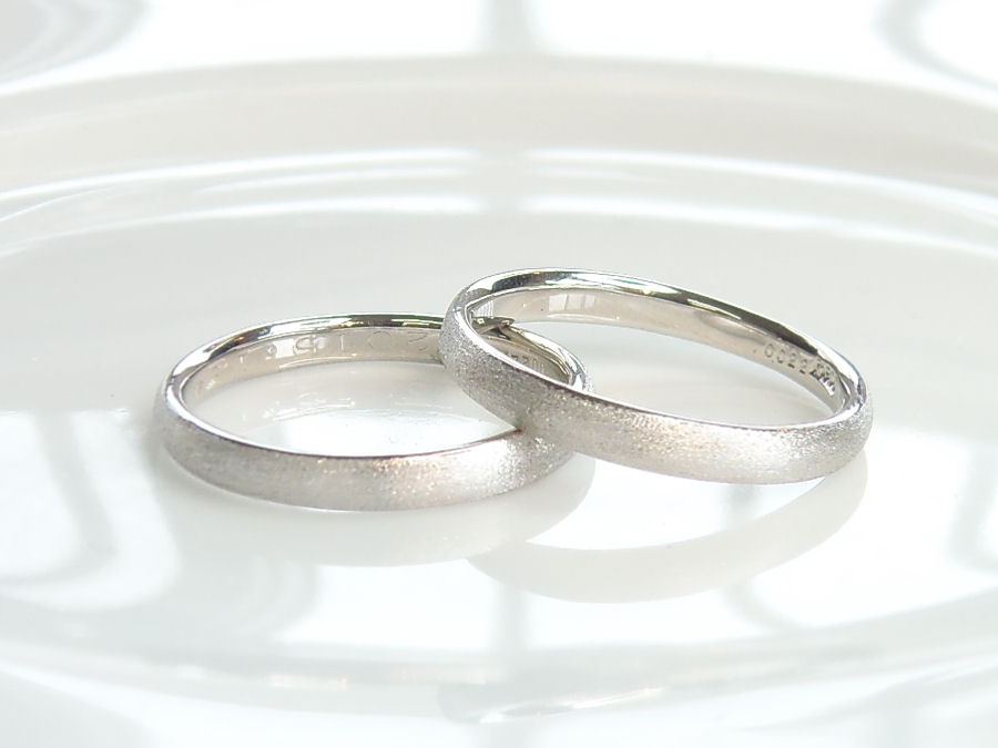 プラチナ手作り結婚指輪
