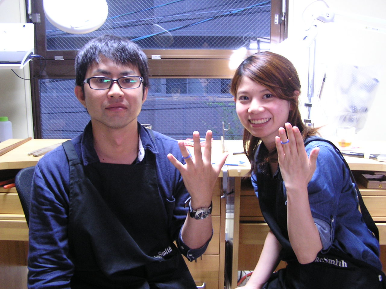 手作り結婚指輪風景