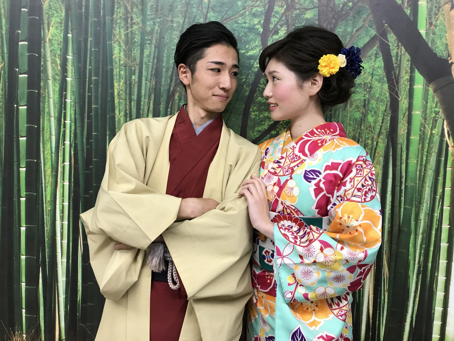 カップル人気no1 カップルタンダードプラン 着物レンタル ヘアセット付き 事前オンライン決済でお得 お2人様 通常7 656円 6 336円 カップルで着物デート 小物全てフルセット きものレンタルwargo 鎌倉小町店 じゃらん遊び体験