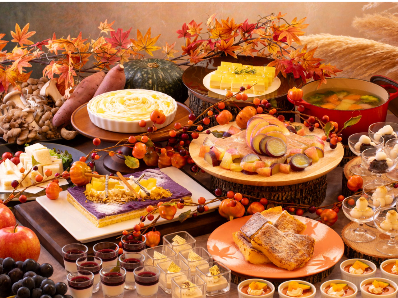 スイーツが勢ぞろい!