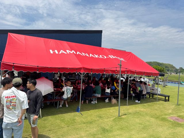 大型テントで100名規模も大丈夫。