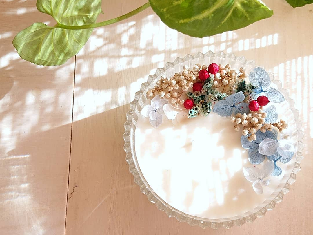 【野田市★花キャンドル作成体験】古民家でボタニカルキャンドルを作成できます♪