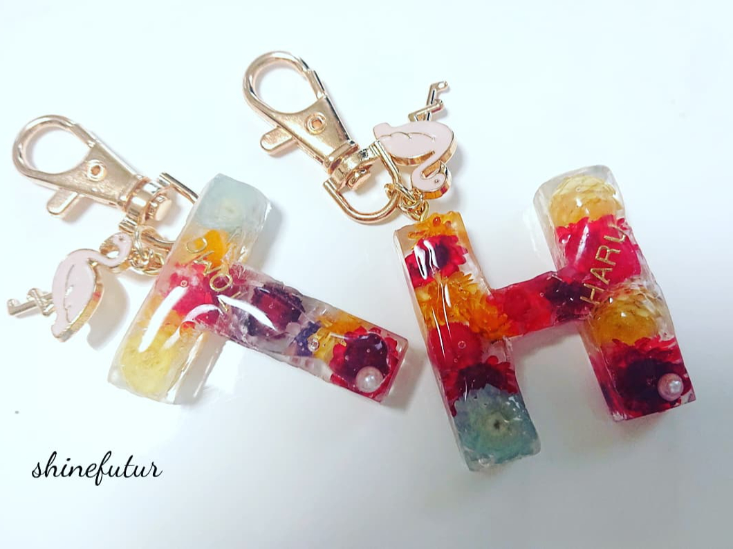 ☆イニシャルチャームレッスン☆】レジンで可愛いチャーム作成プラン