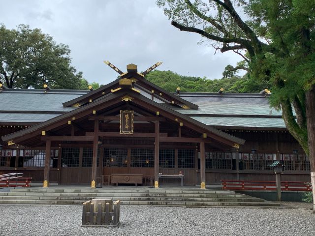 Aみちひらきの猿田彦神社。本殿裏に御神田があります。