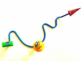 Dプラン:3点球体のウオールハンガーに和柄を描く