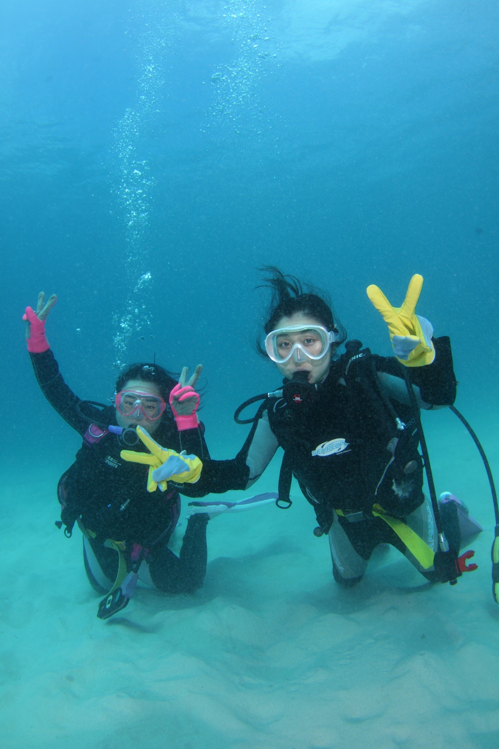 お魚と記念撮影!