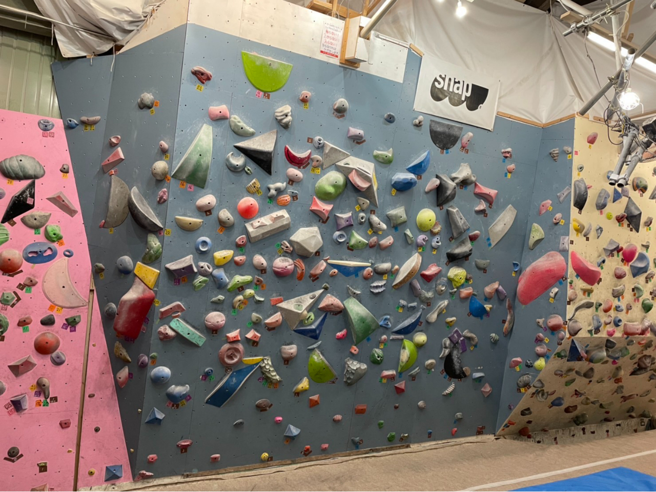 多彩な壁と課題が楽しめる