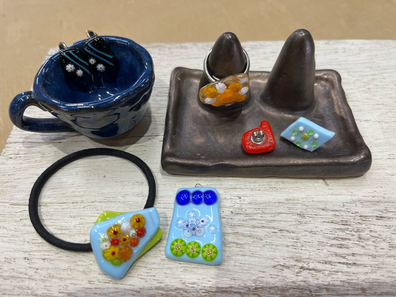 フュージング体験】ベネチアンガラスを使ったアクセサリー作り♪/笠間