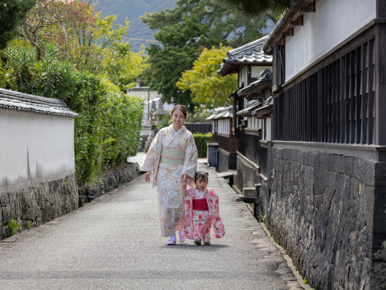 ママと一緒に 着物散歩!