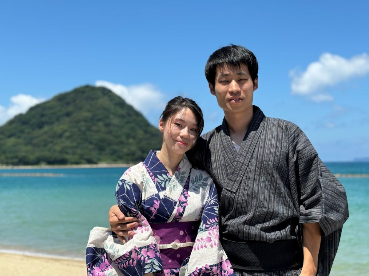 菊が浜海水浴場は、綺麗な海が萩の自慢です。