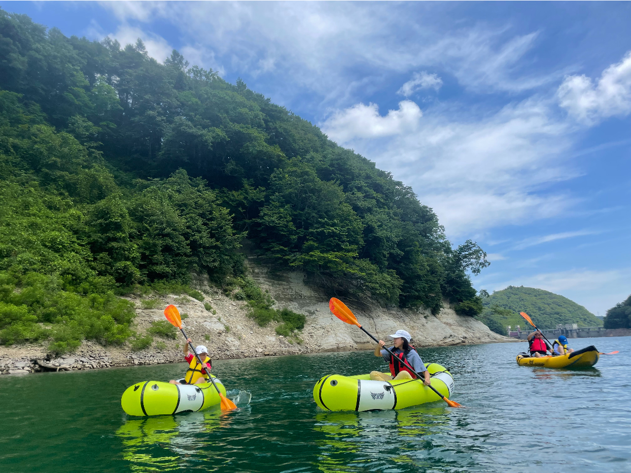 パックラフトツアーは岩手県内でもレアです!