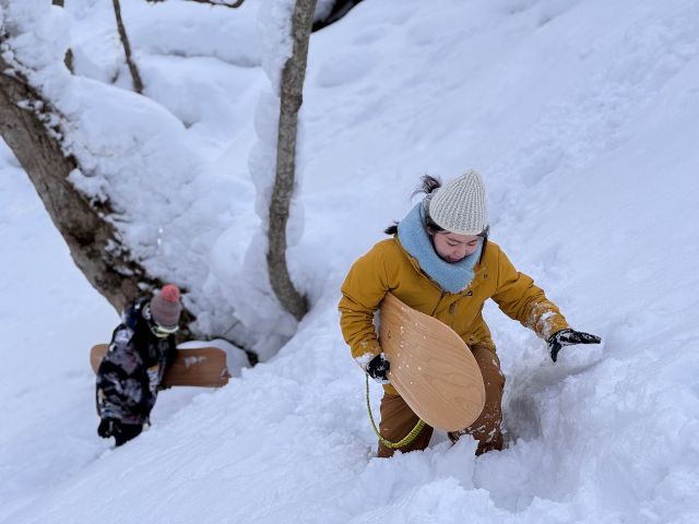 豪雪の夏油エリア