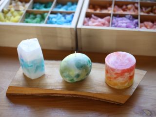 自分だけのオリジナルキャンドルが作れます。