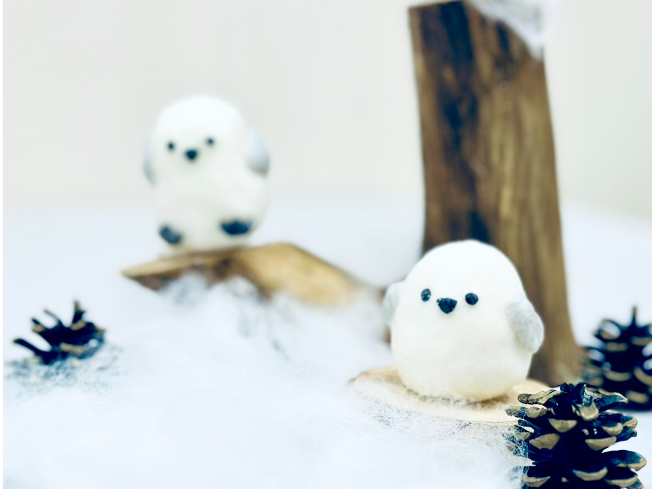 かわいいシマエナガの石けんを作ります