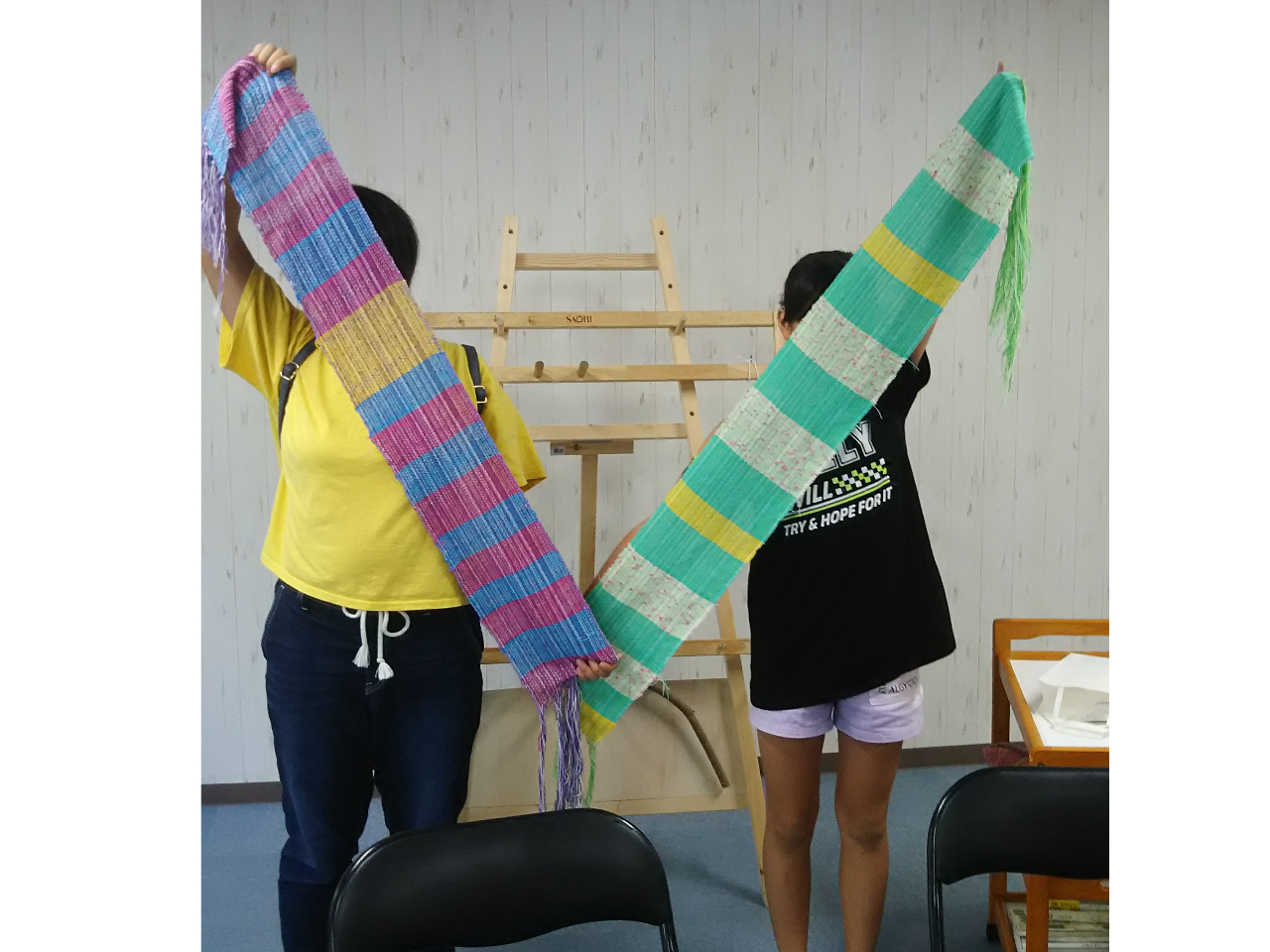 簡単・手軽に織れる織り物体験:①ストール・マフラー作り