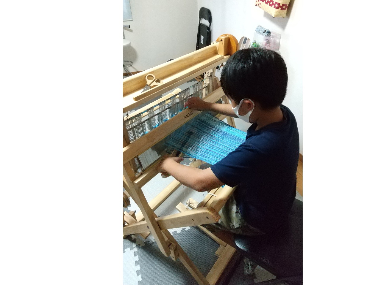 簡単・手軽に織れる織物体験:②ランチョンマット作り