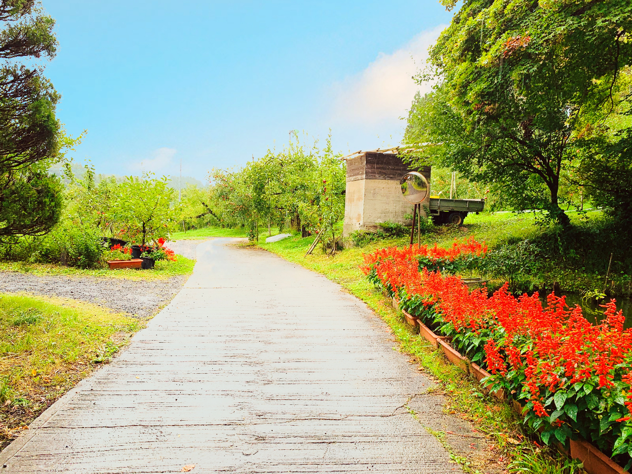園内は広々としております♪リフレッシュして下さいね!