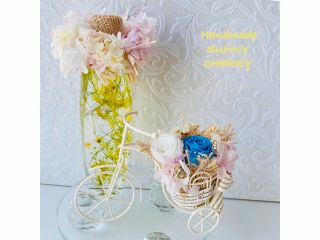 ハーバリウムボトルとミニアレンジメント