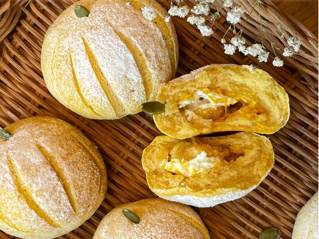 かぼちゃのクリームチーズパン