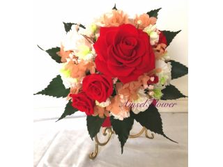 名古屋 ウェディングブーケ作り 一生に一度の結婚式で使う大切なブーケを作るプラン プリザーブドフラワー コサージュ付き Ainselflower 名古屋 じゃらん遊び体験