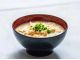 玉那覇味噌醤油のゆし豆腐とアーサの味噌汁