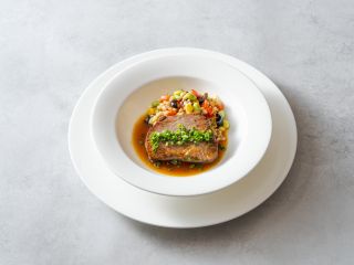 ポークコンフィー スペルト小麦と夏野菜サラダ(8/1〜8/31)イメージ写真
