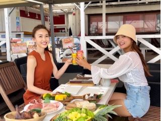 友達と!家族と!ハワイを感じるビーチでBBQをお楽しみ下さい♪